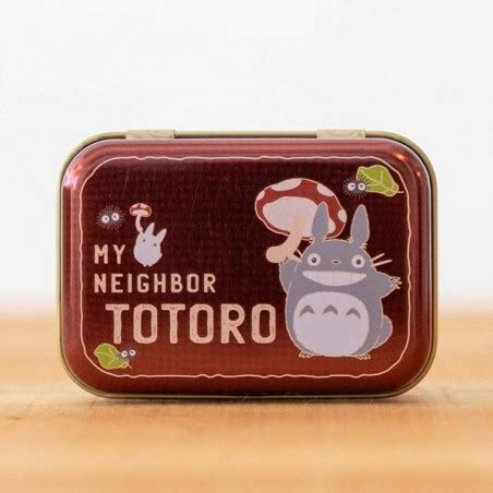 totoro metal box|Small metal box Totoro mushroom .